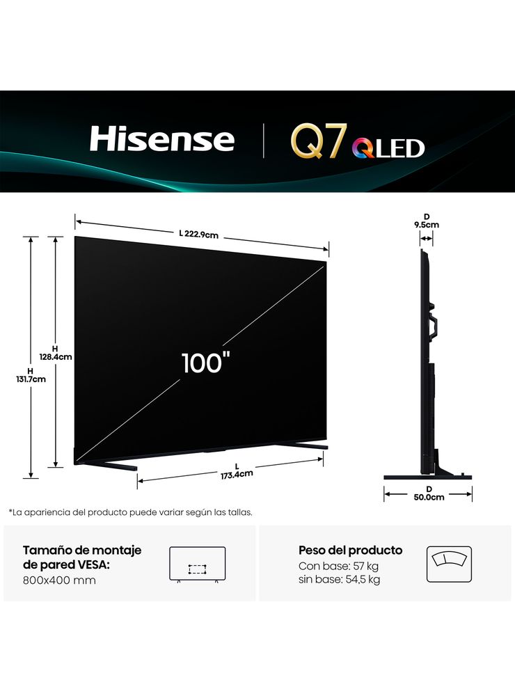 QLED Smart TV 100'' 4K UHD 100Q7QG, foto 2