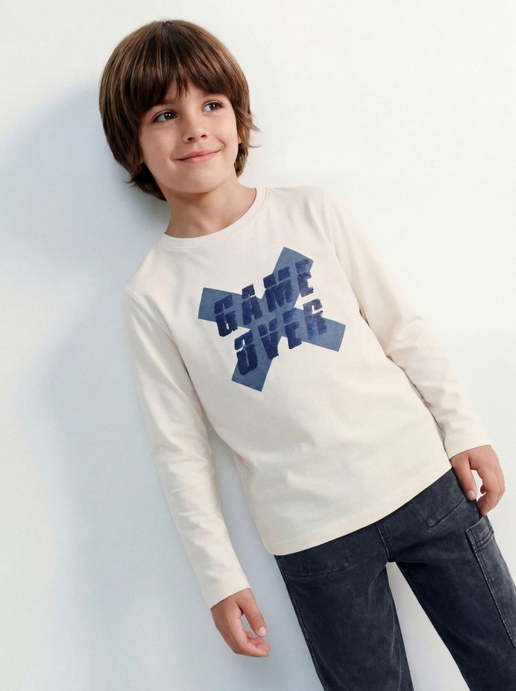 Tribu Polera Estampado y Lentejuelas