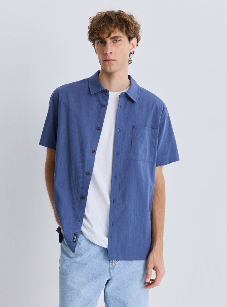 Foster Camisa Líneas Seersucker