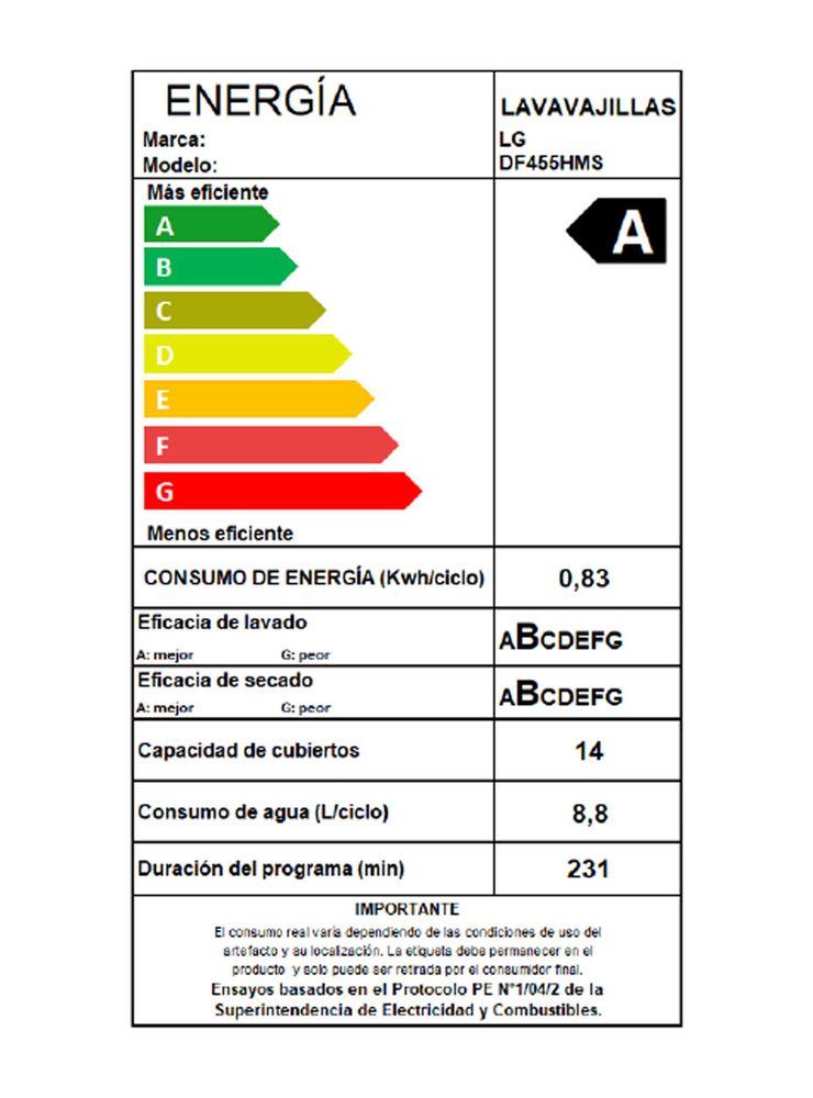 LG DF455HMS 14 Cubiertos Negro Matte, foto 7