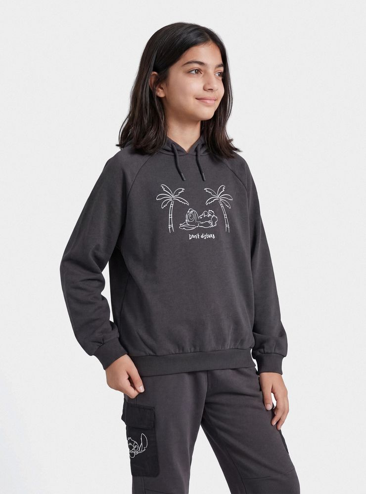 Disney Polerón con Capucha y Estampado Stitch