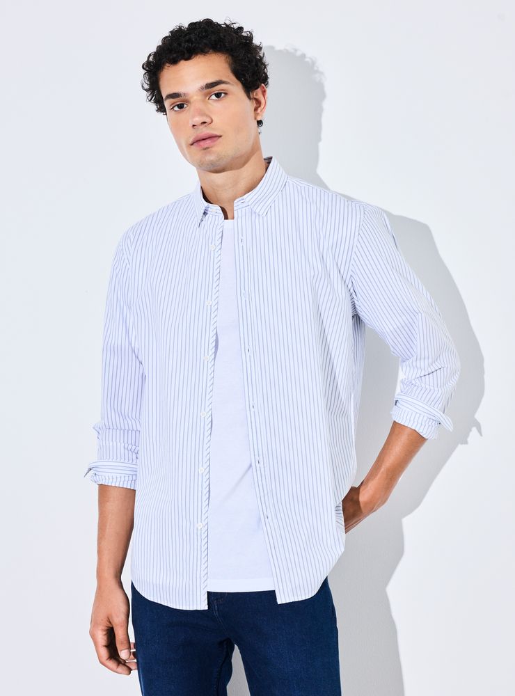 Alaniz Camisa Poplin Rayas