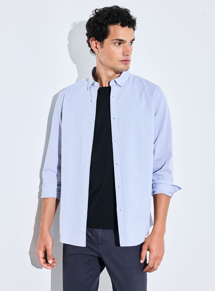 Alaniz Camisa Poplin Rayas Manga Larga