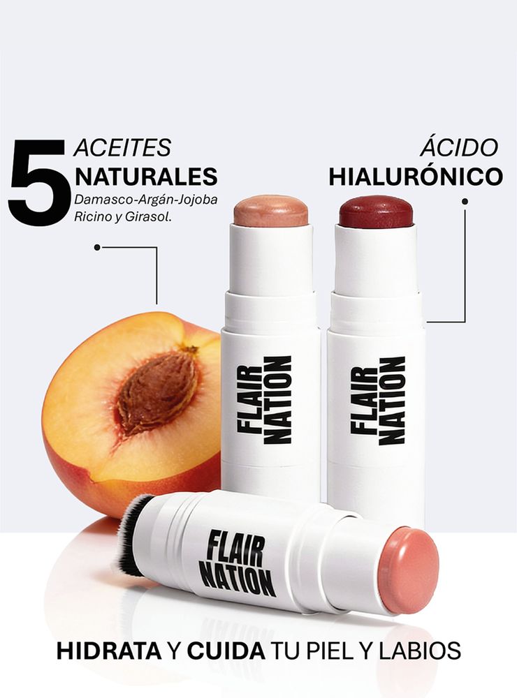Flair Nation Color Stick 3 en 1 Crush Blush, foto 4