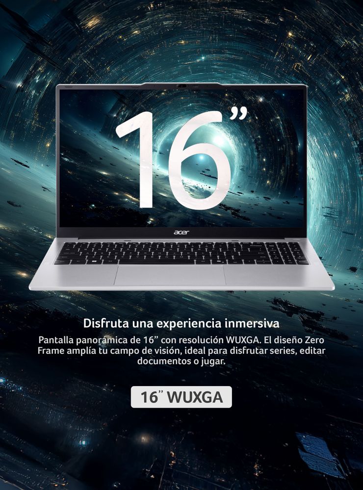 Acer Aspire Lite AL16-53P-578Y-1 Intel Core Ultra 5 115U 16GB 512GB 16" Plata, foto 3