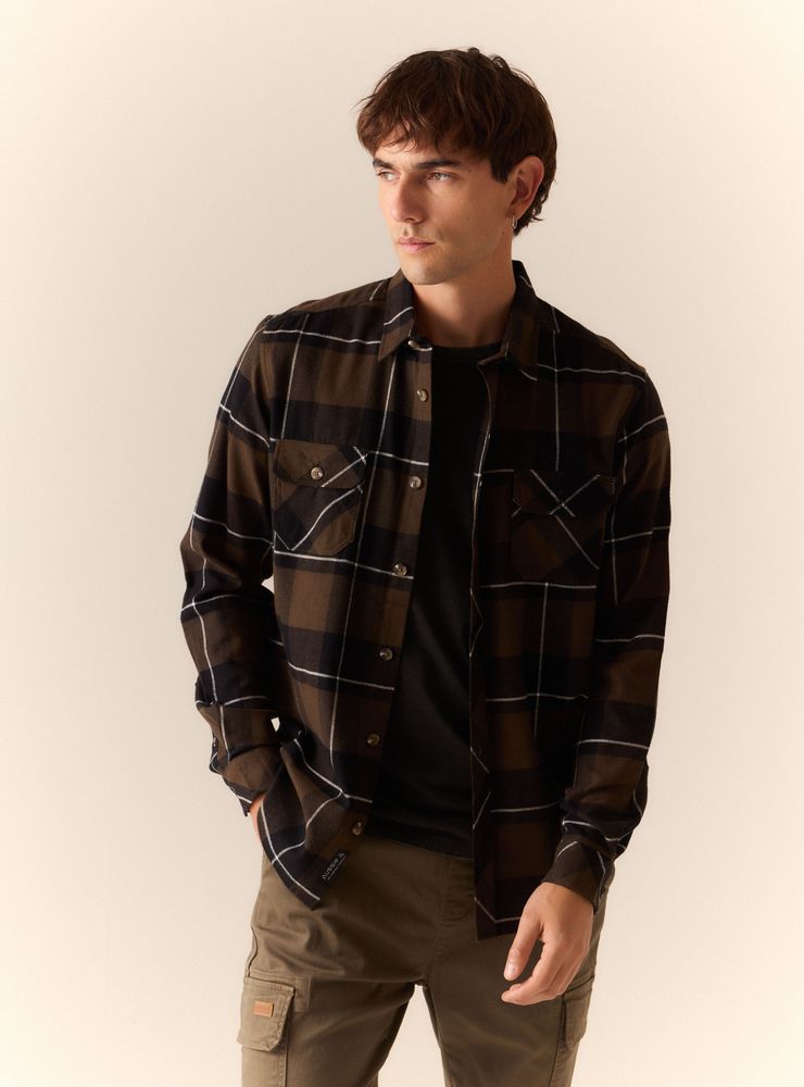 Aussie Camisa Casual Print Cuadros