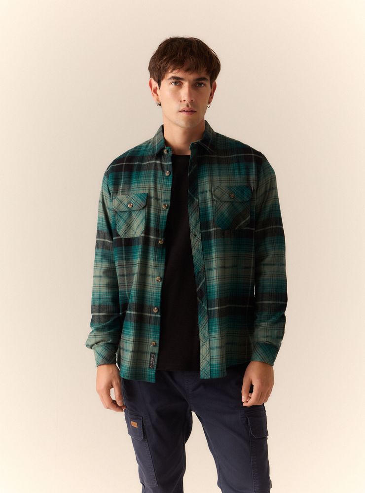 Aussie Camisa Casual Print Cuadros