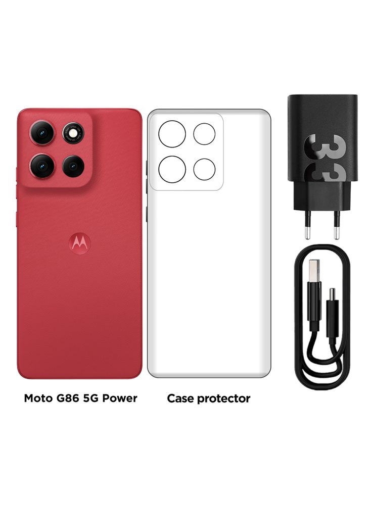 Smartphone Moto G86 Power 5G 256GB 6.67'' Cereza Liberado, foto 3