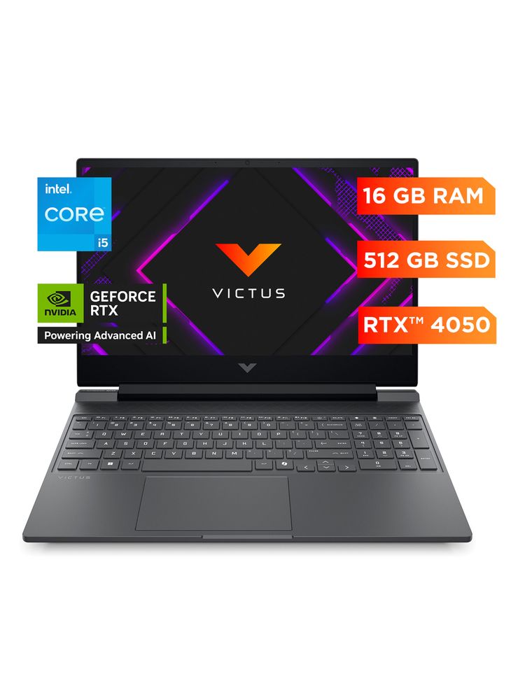HP Victus 15-fa2701la Core i5 16GB 512GB RTX 4050 Plata Mica, foto 2