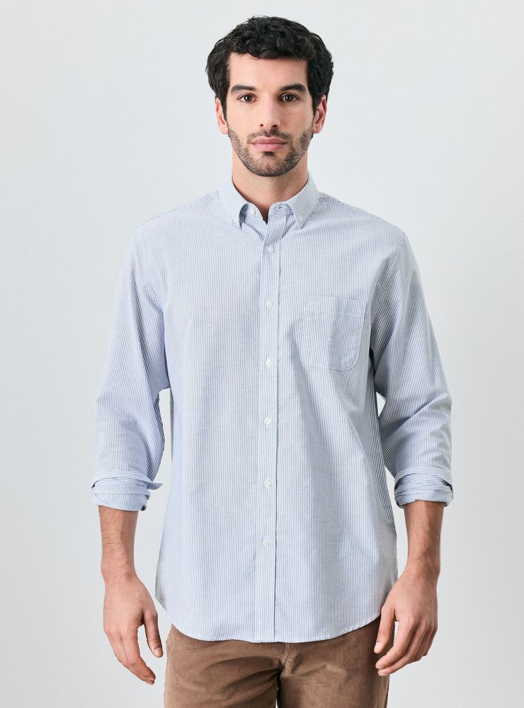 Greenfield Camisa de Vestir Líneas Manga Larga