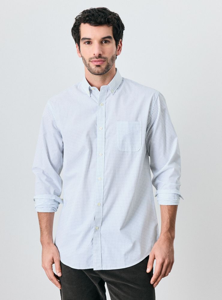 Greenfield Camisa Vestir Cuadros Manga Larga