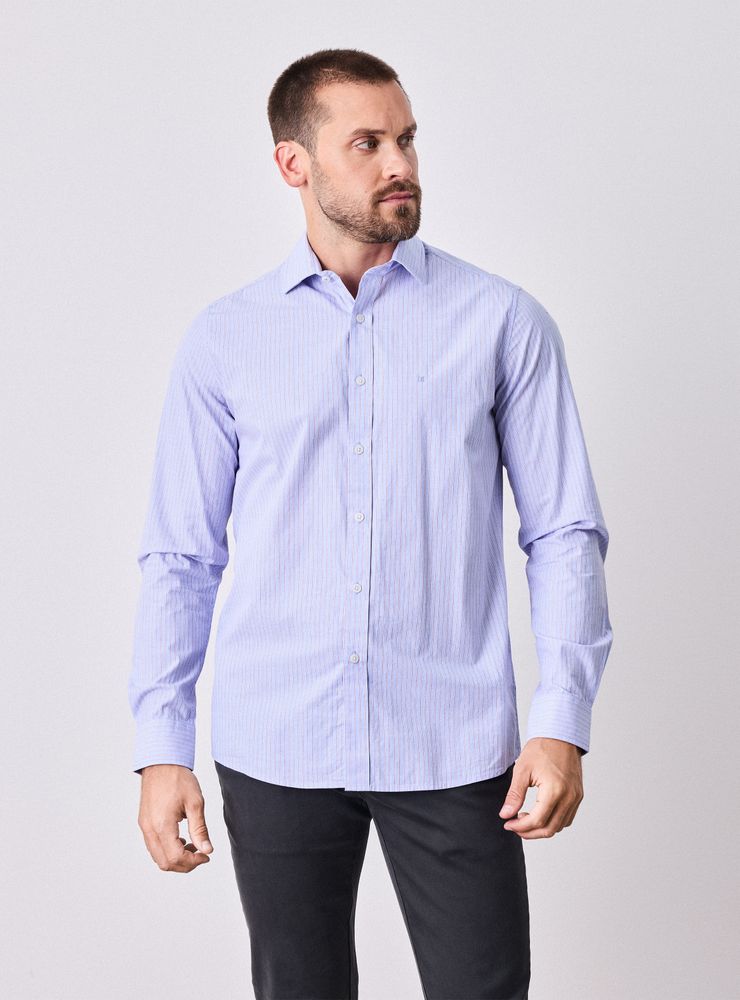 Legacy Camisa Manga Larga Vestir Poplin Rayas