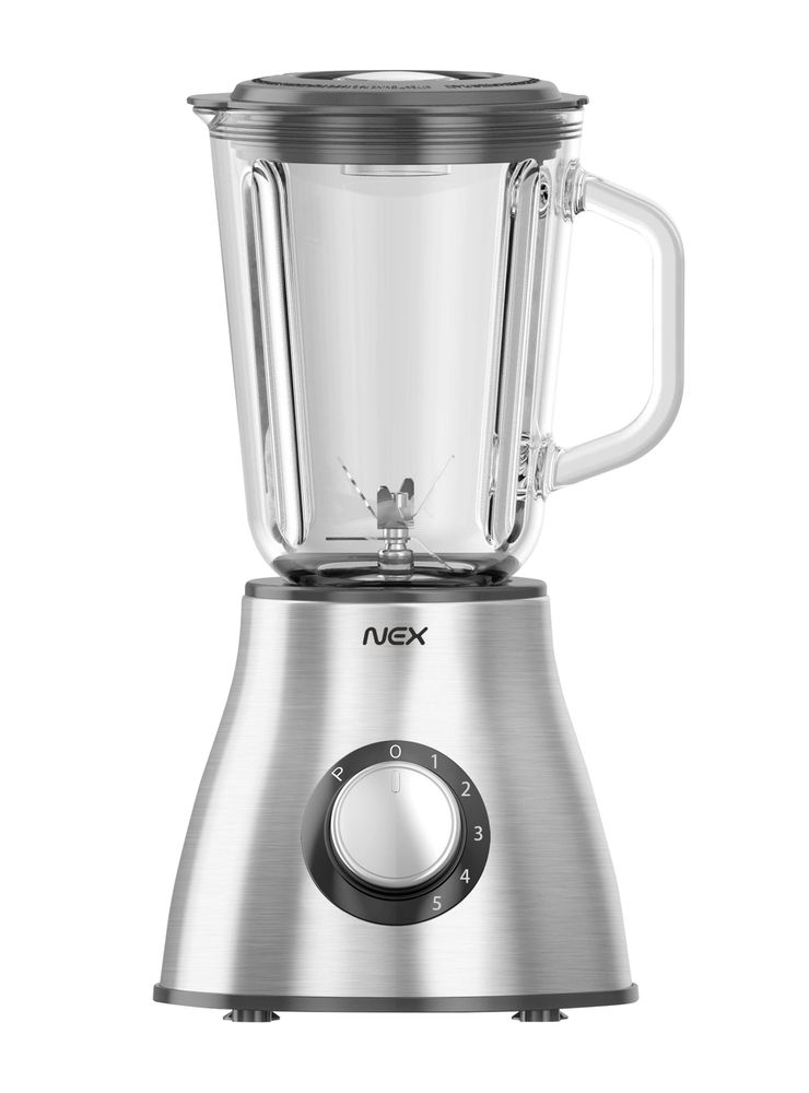 Nex Licuadora 1.25L Vaso Vidrio 5 Velocidades 550W