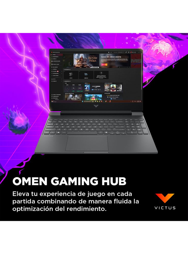 HP Victus 15-fa2027la Core i5 16GB 512GB RTX 3050 Plata Mica, foto 8