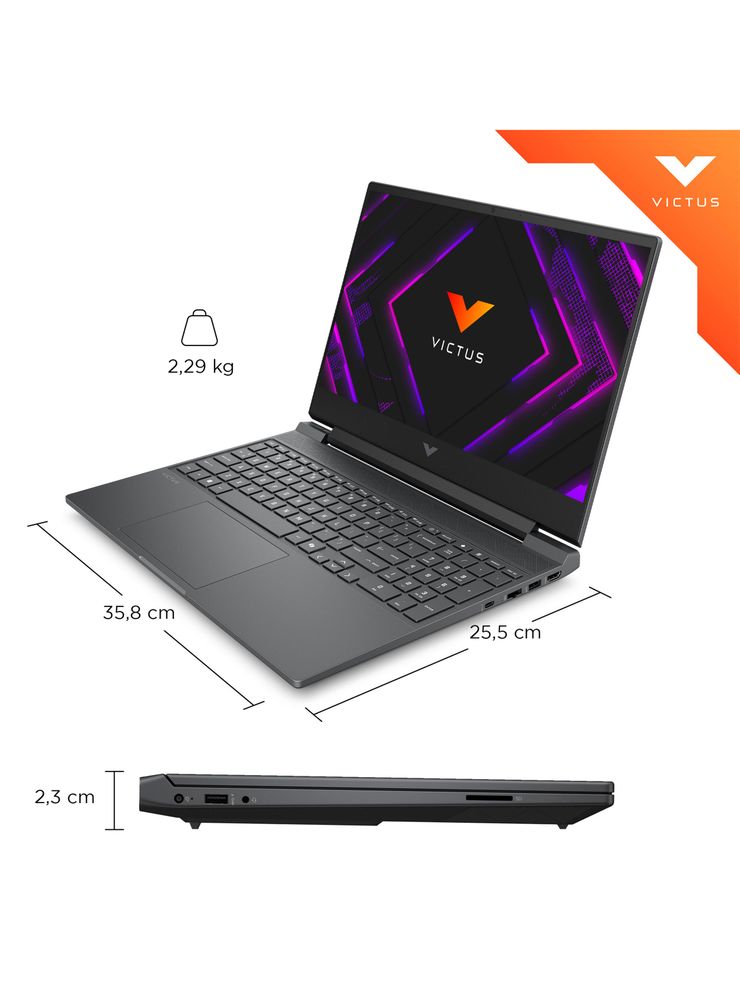 HP Victus 15-fa2027la Core i5 16GB 512GB RTX 3050 Plata Mica, foto 3