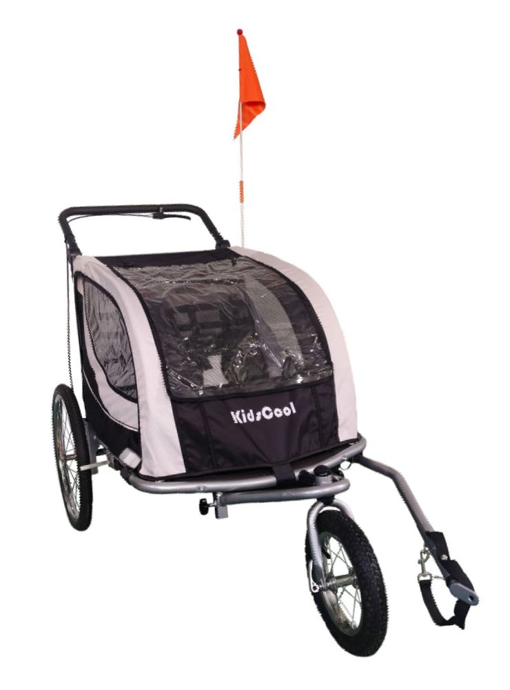 Kidscool Baby Trailer Duplex Negro, foto 4