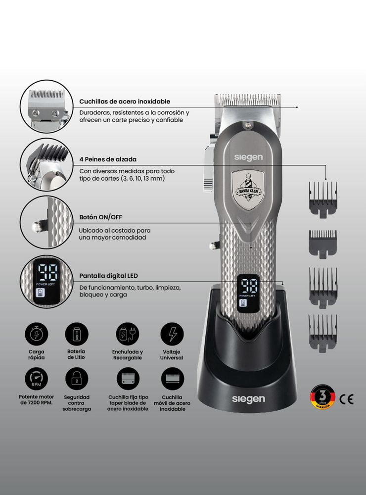 Siegen SG-8700 Gris, foto 3
