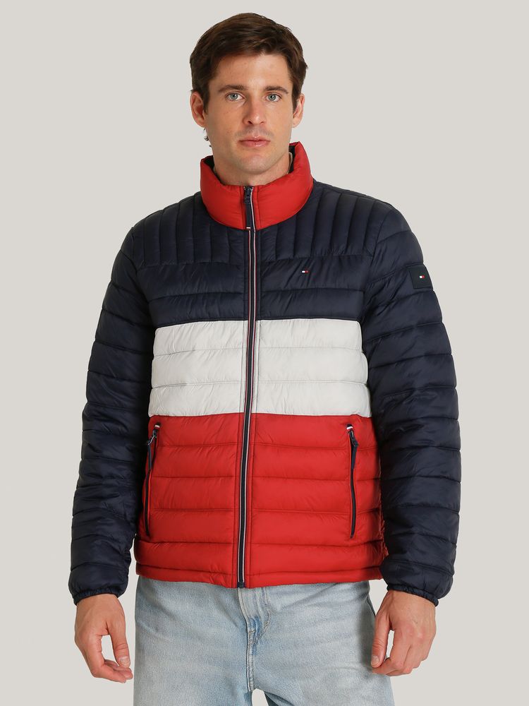 Tommy Hilfiger Parka Acanalada Cuello Alto TH