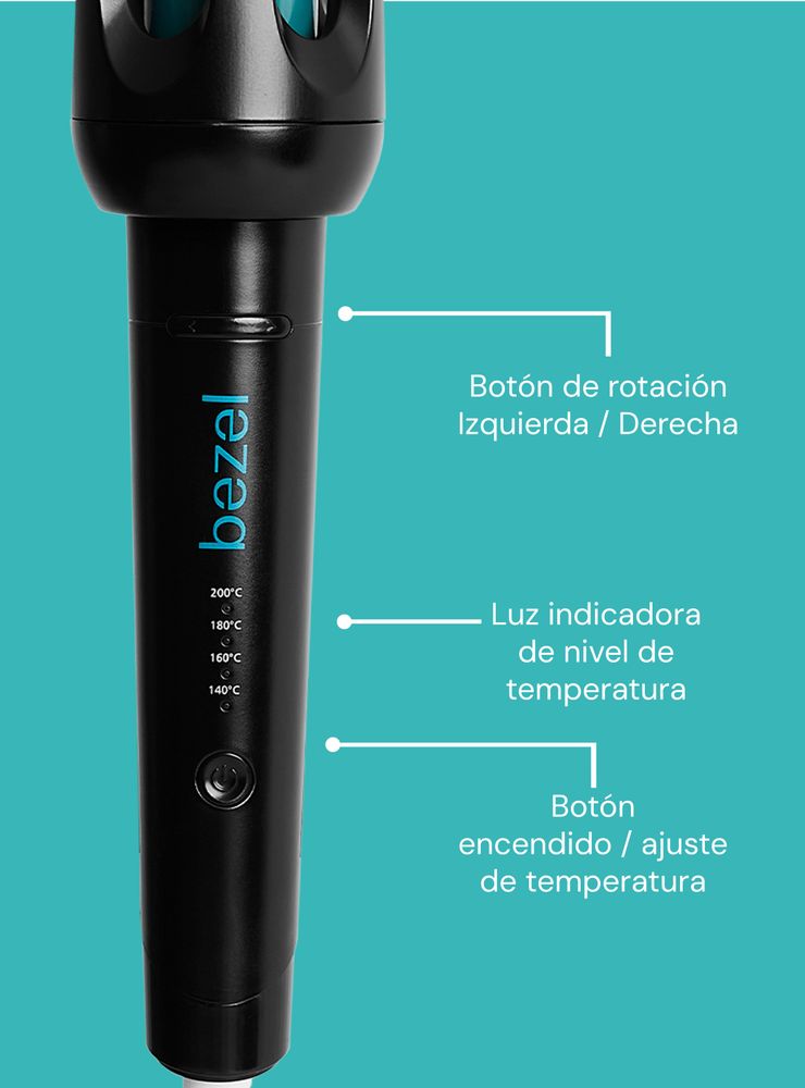 Ondulador de Pelo Automático BHR-001 Negro, foto 5
