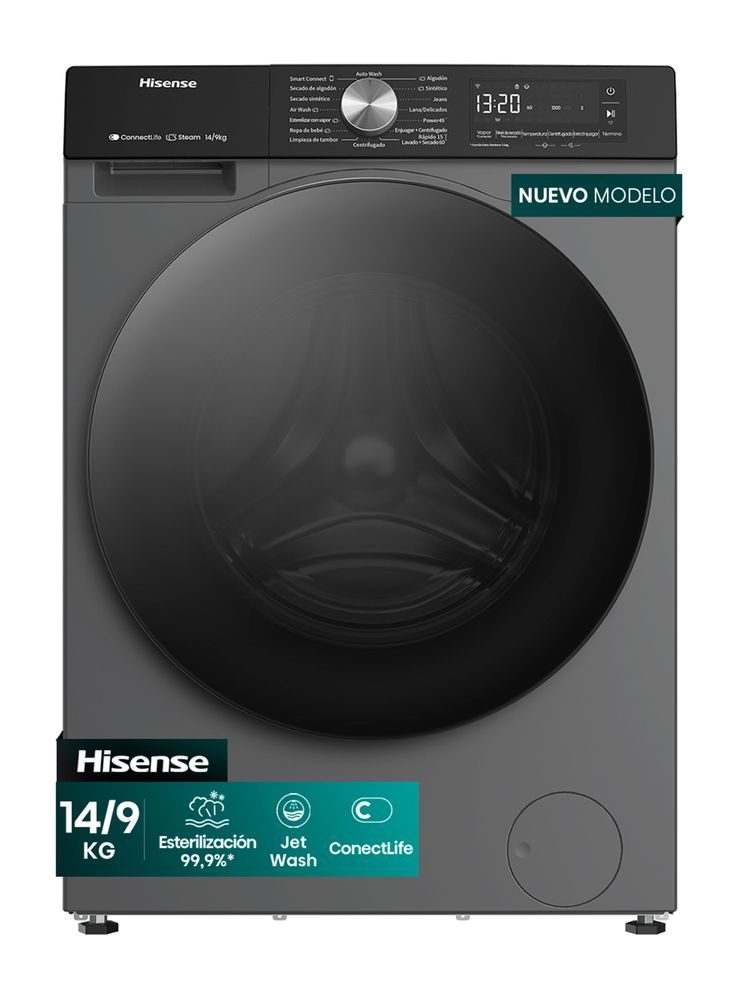 Hisense Lavadora-Secadora Carga Frontal 14/9 Kg WD3S1443BT1