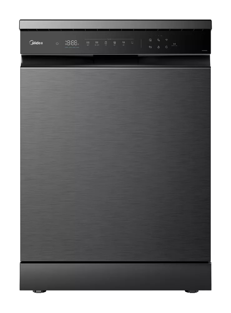 Midea Lavavajillas Frontal 15 Cubiertos MDWEF1533GBS Negro