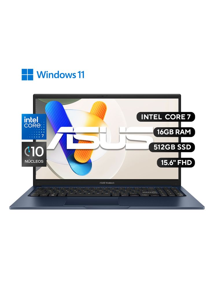 Notebook Vivobook 15 X1504VA-BQ4350W Intel Core 7 16GB RAM 512GB SSD 15.6'' FHD 60Hz, foto 2