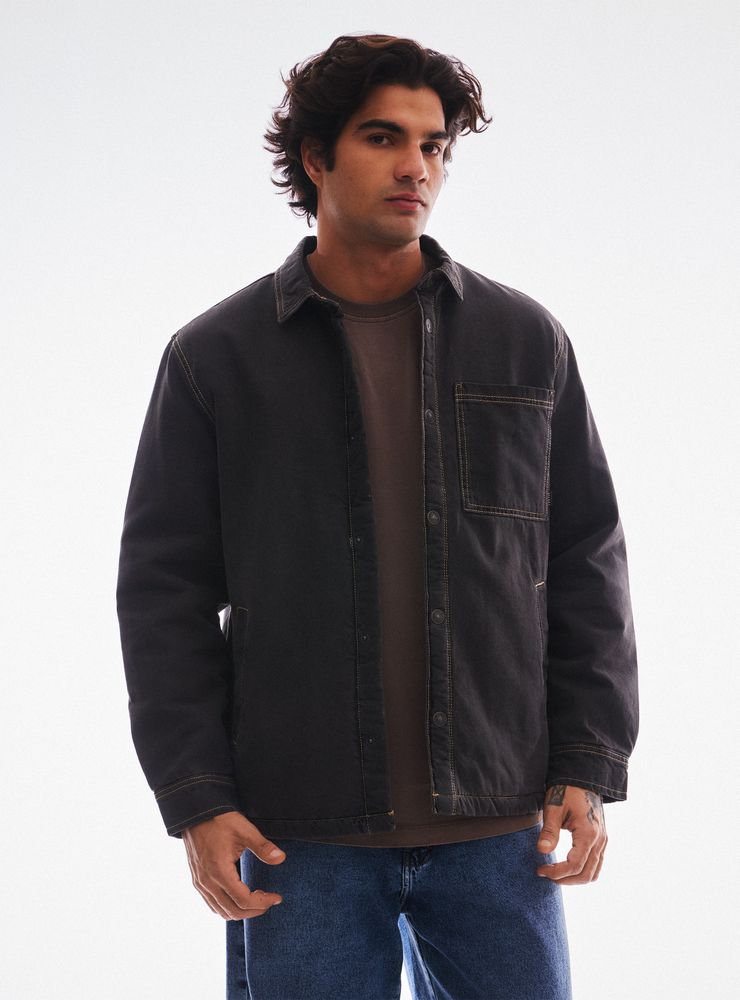 Foster Chaqueta Sobrecamisa con Chiporro Interior