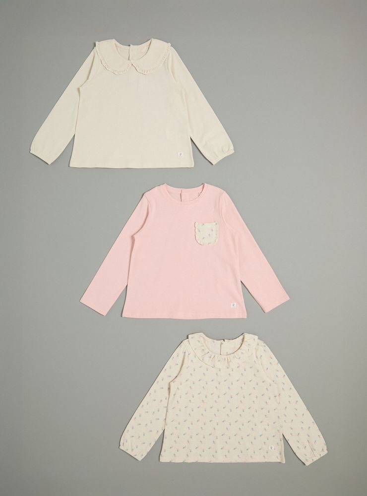 Tribu Polera Tripack con Cuello Variados y Estampados
