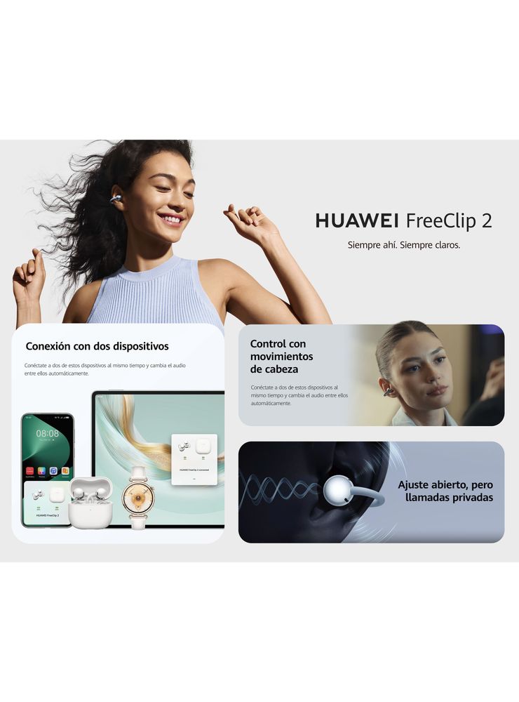 Huawei FreeClip 2 Blanco, foto 6