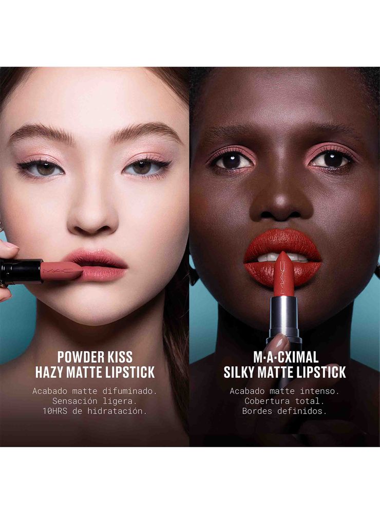 MAC Powder Kiss Hazy Matte Lipstick Chestnut, foto 5