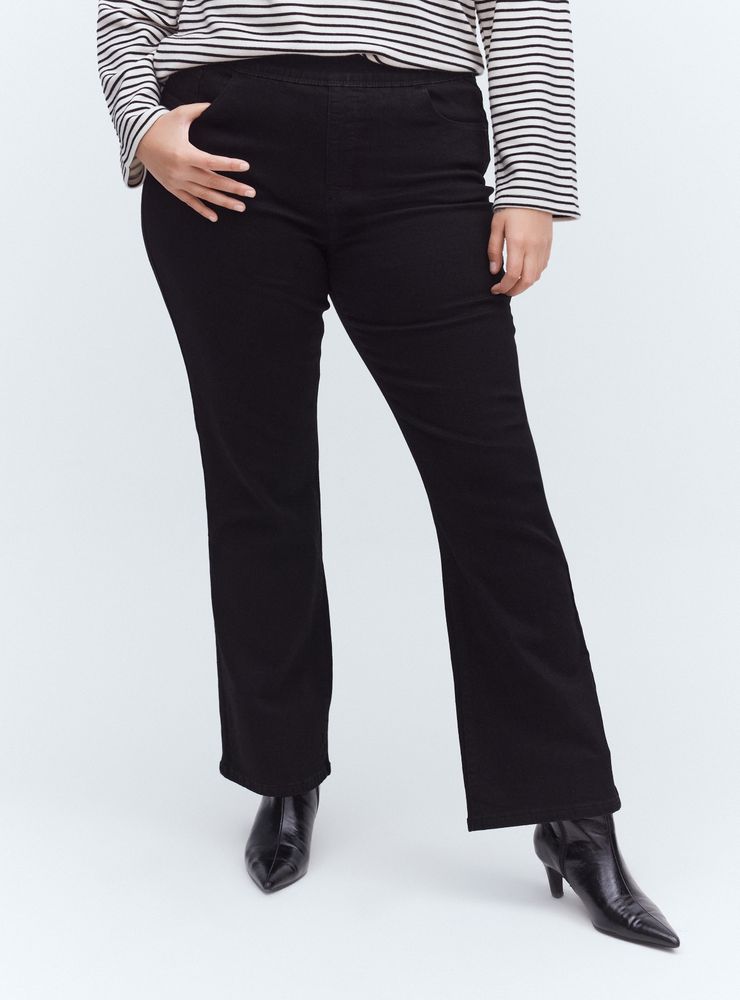 Cyan Jeans Boot Cut Control Abdomen Cintura Elasticada