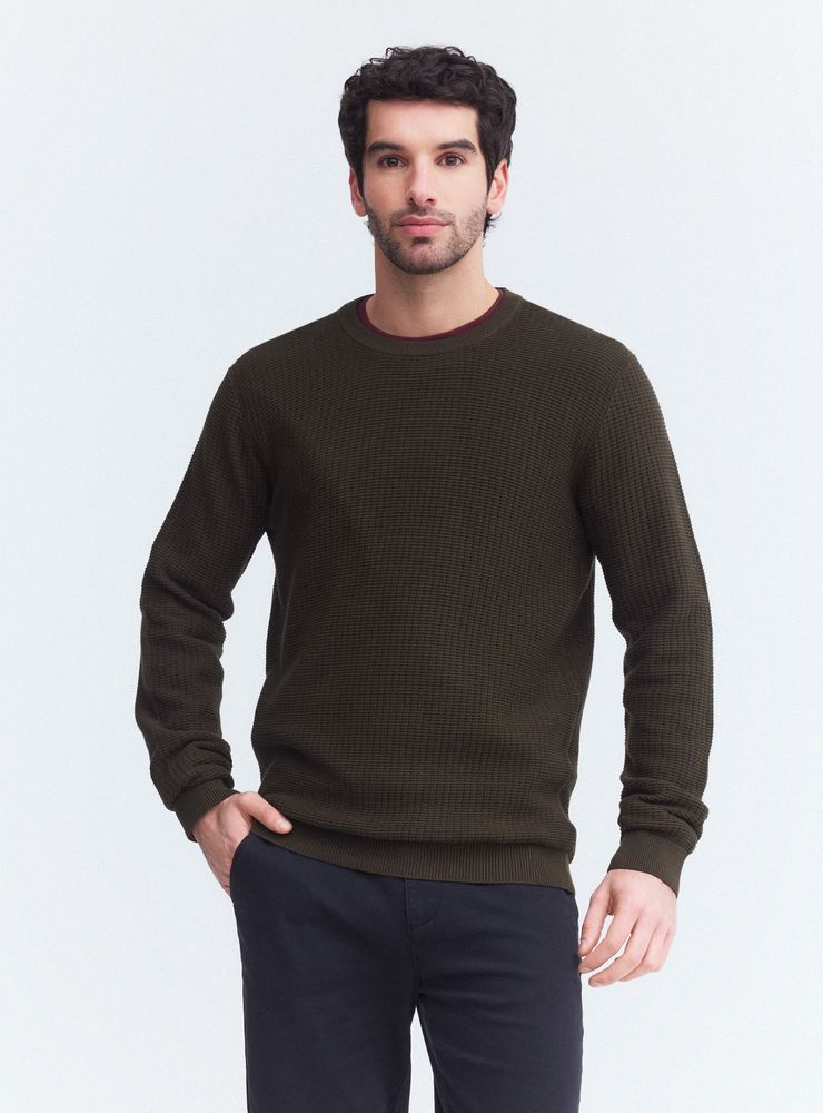 Rainforest Sweater Cuello Redondo Texturado