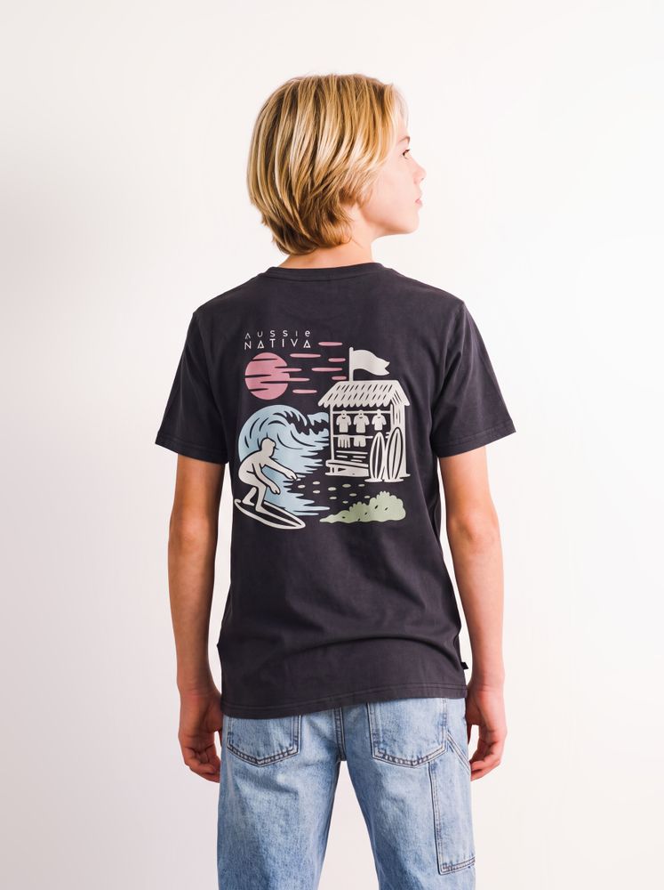 Aussie Polera Estampado Paisaje Espalda