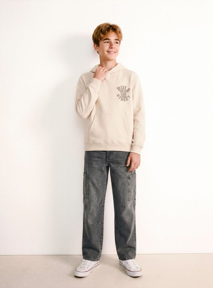 Melt Jeans Desteñidos Cargo