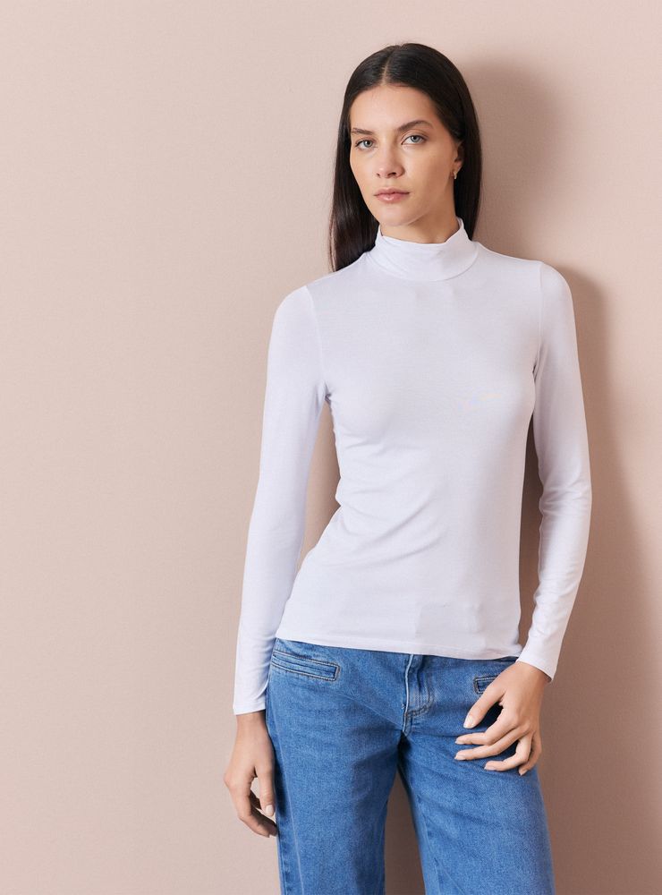 Alaniz Polera Cuello Alto Manga Larga