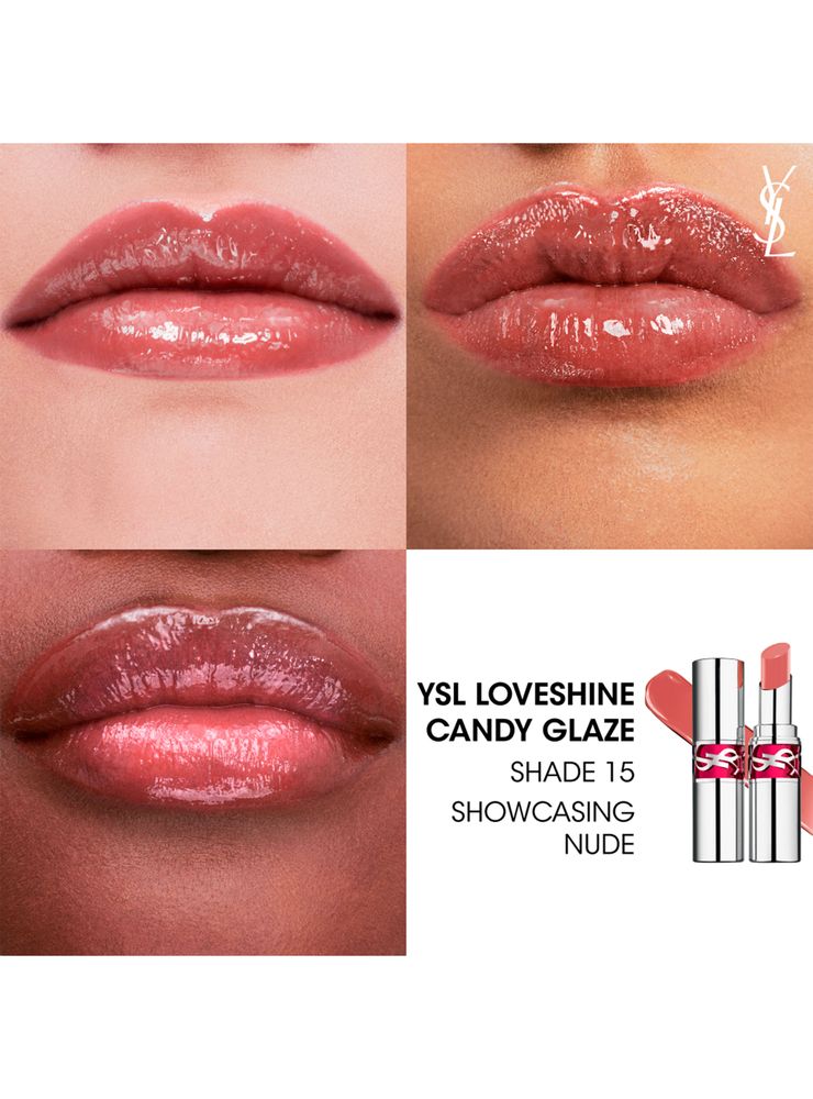 Yves Saint Laurent Loveshine Candy Glaze 15 Showcasing Nude, foto 3
