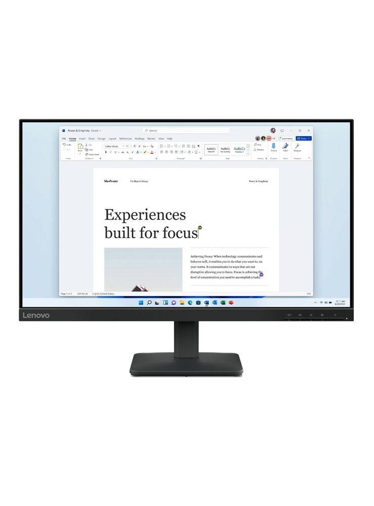 Lenovo Monitor 23.8'' FHD L24-4E 100Hz