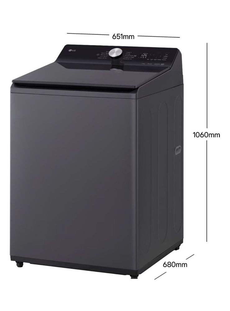 LG WT21PBTX6 21 kg Platinum Black, foto 2