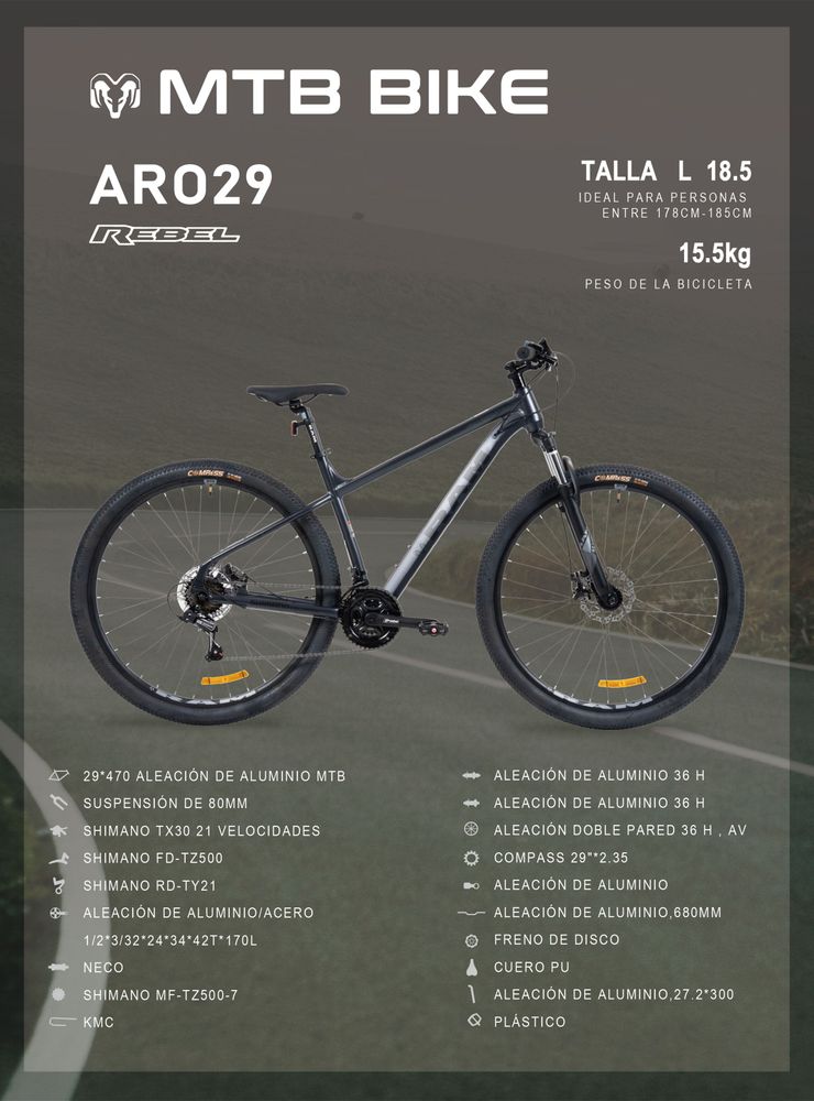 Ram Rebel 29 Gris, foto 6