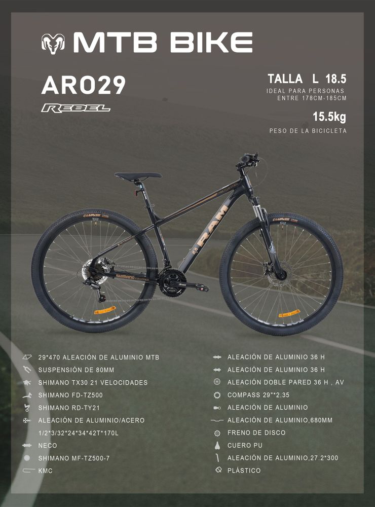 Ram Rebel 29 Negro, foto 6