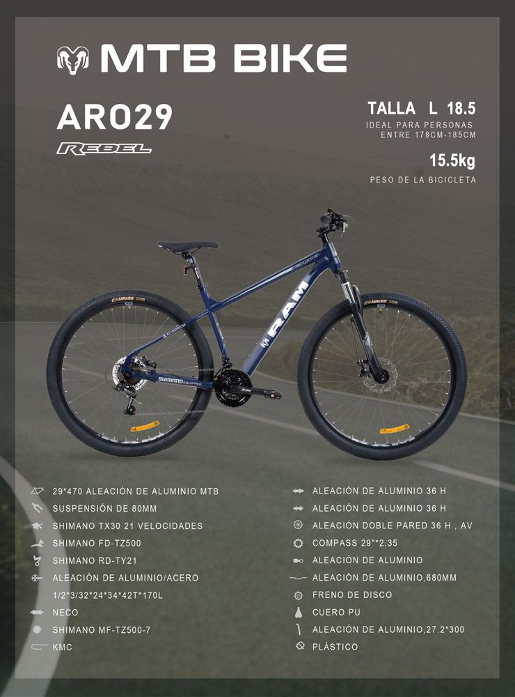 Ram Rebel 29 Azul, foto 6