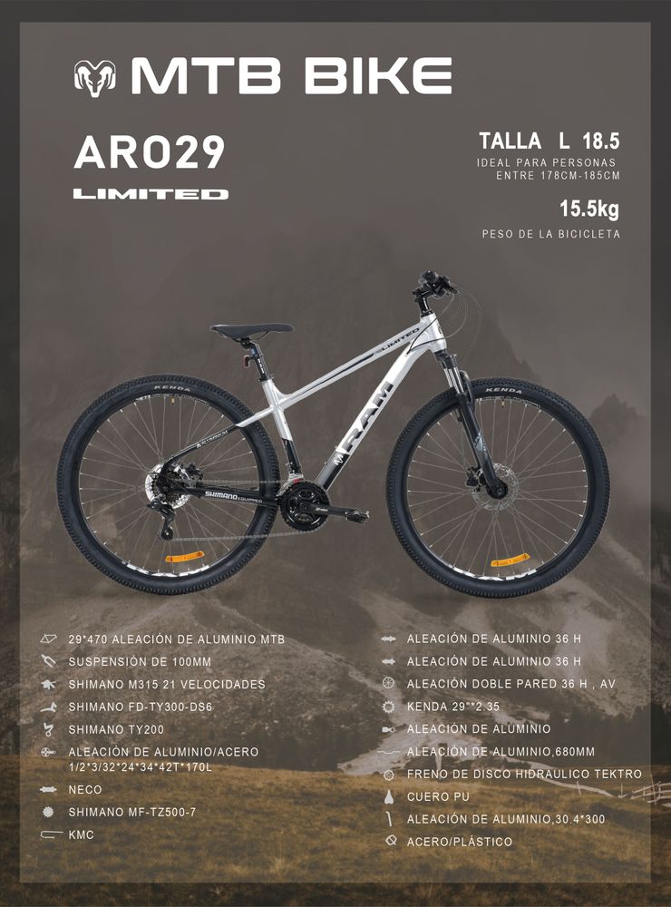 Ram Limited 29 Gris Claro, foto 6