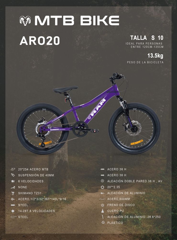 Ram Kids 20 Morado, foto 6