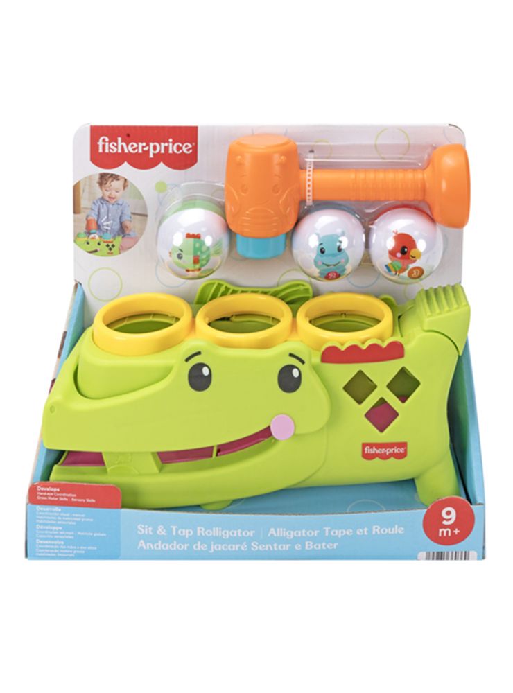 Fisher Price Juguete de Aprendizaje Sit and Tap Cocodrilo
