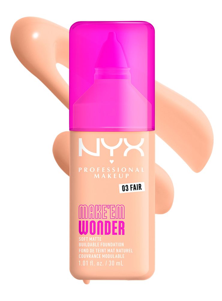 Nyx Professional Makeup Make 'Em Wonder Foundation 03 Fair, foto 2