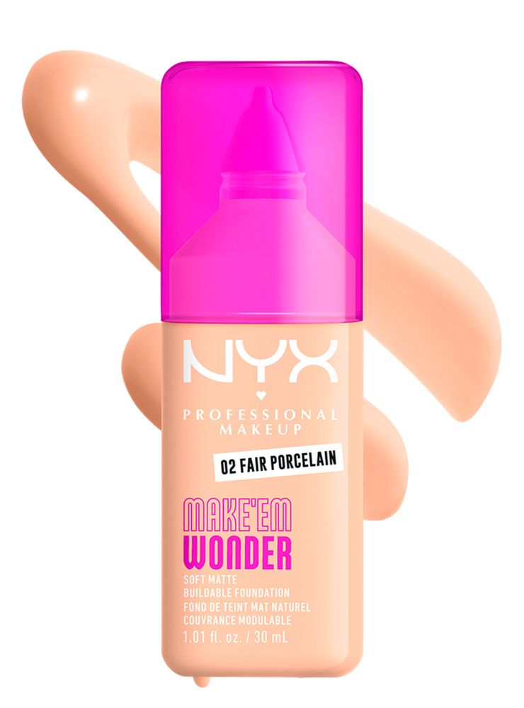 Nyx Professional Makeup Make 'Em Wonder Foundation 02 Fair Porcelain, foto 4