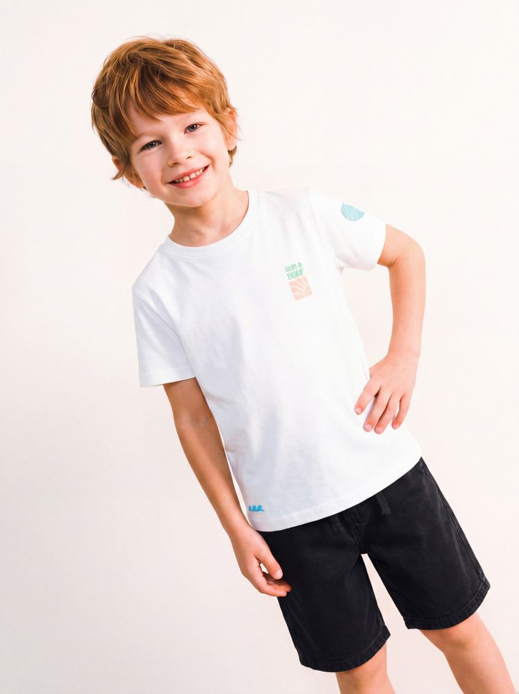 Tribu Polera Estampado en Manga y Espalda Niño