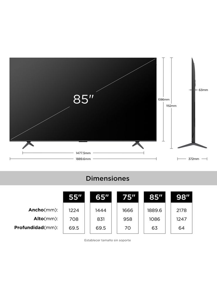TCL P8L 85", foto 2