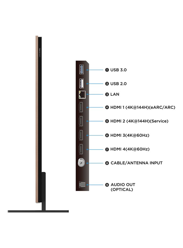 QD Mini LED Smart TV 75'' 4K UHD ART TV A400 Pro, foto 4