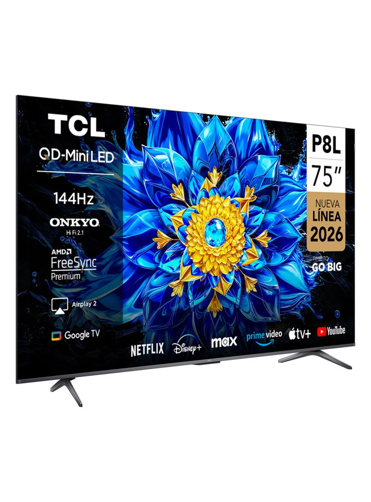 QD Mini Led Smart TV 75'' 4K UHD 144Hz P8L Gamer, foto 3